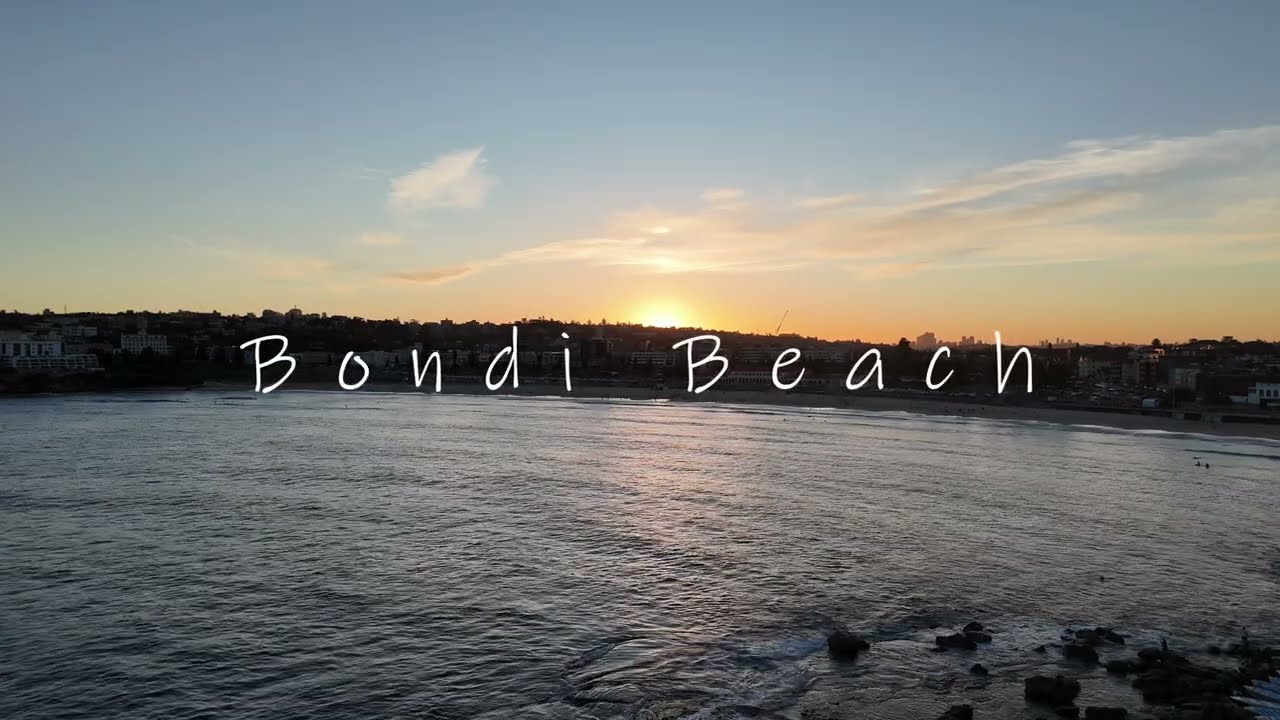 Sunset in Bondi Beach - Drone edition