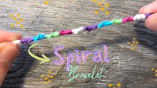 Easy to Make Spiral Friendship Bracelet | DIY Thread Bracelet Tutorial