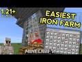 MINECRAFT EASY IRON FARM | POCKET EDITION | TUTORIAL | #minecraft 