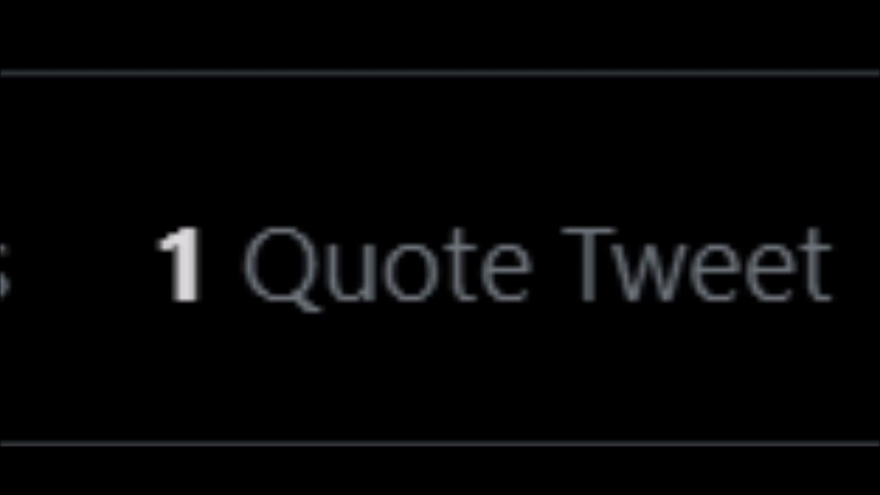 1 Quote Tweet 