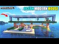 I MADE A OCEAN MODERN HOUSE IN MINECRAFT || BB IS LIVE