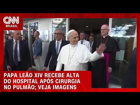 Veja imagens do papa Leão XIV deixando hospital após cirurgia no pulmão | CNN AGORA