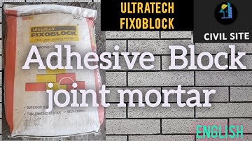 AAC block joint chemical Adhesive, Fexoblock Ultratech #AACblock #Blockwork #fixoblock