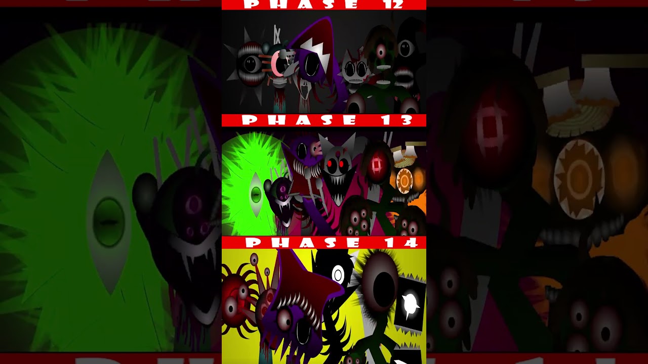 Phase 12 vs Phase 13 vs Phase 14 - Incredibox Sprunki