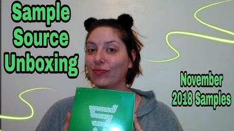 SampleSource Unboxing: November 2018 Samples