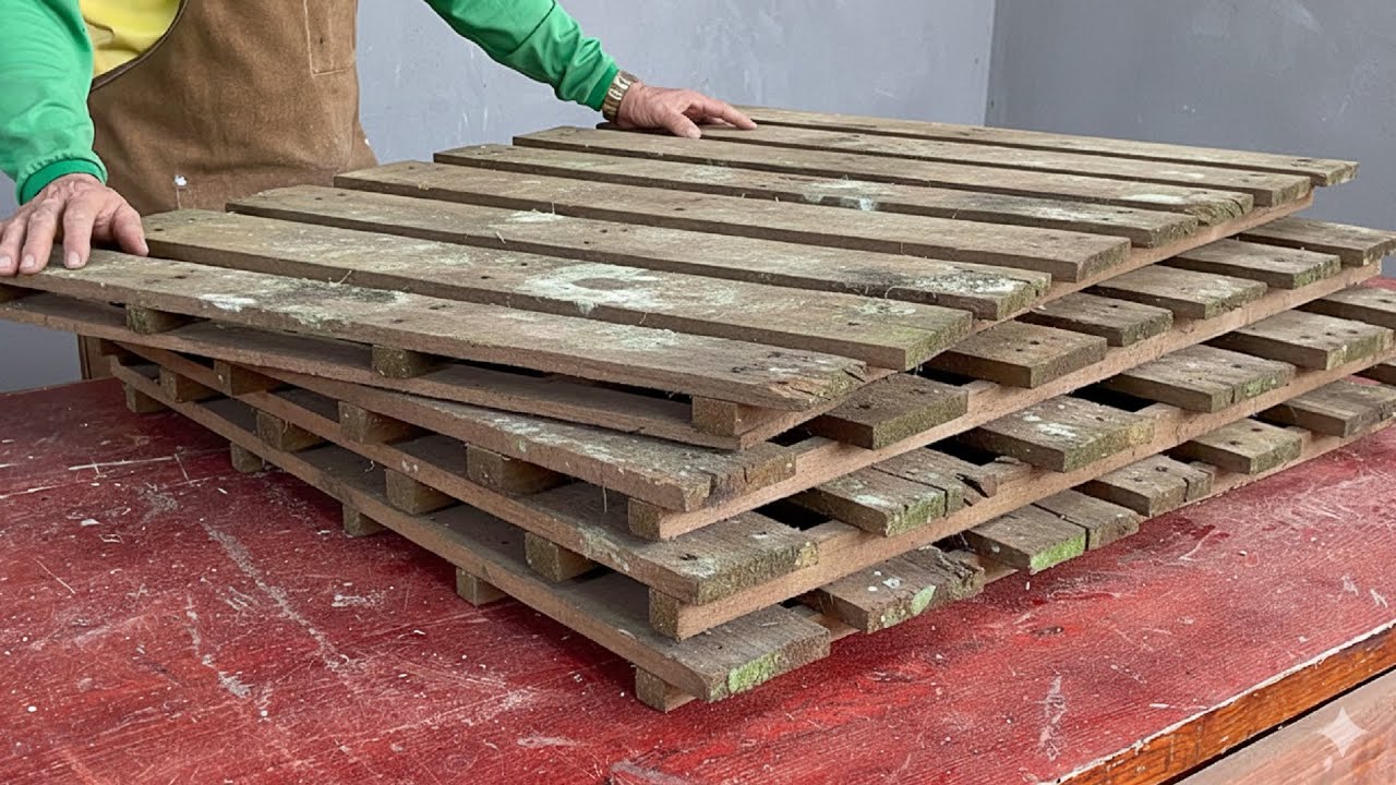 Young Carpenter Surprises Billions With This Method Of Recycling Pallet Wood - Pallet Wood Furniture