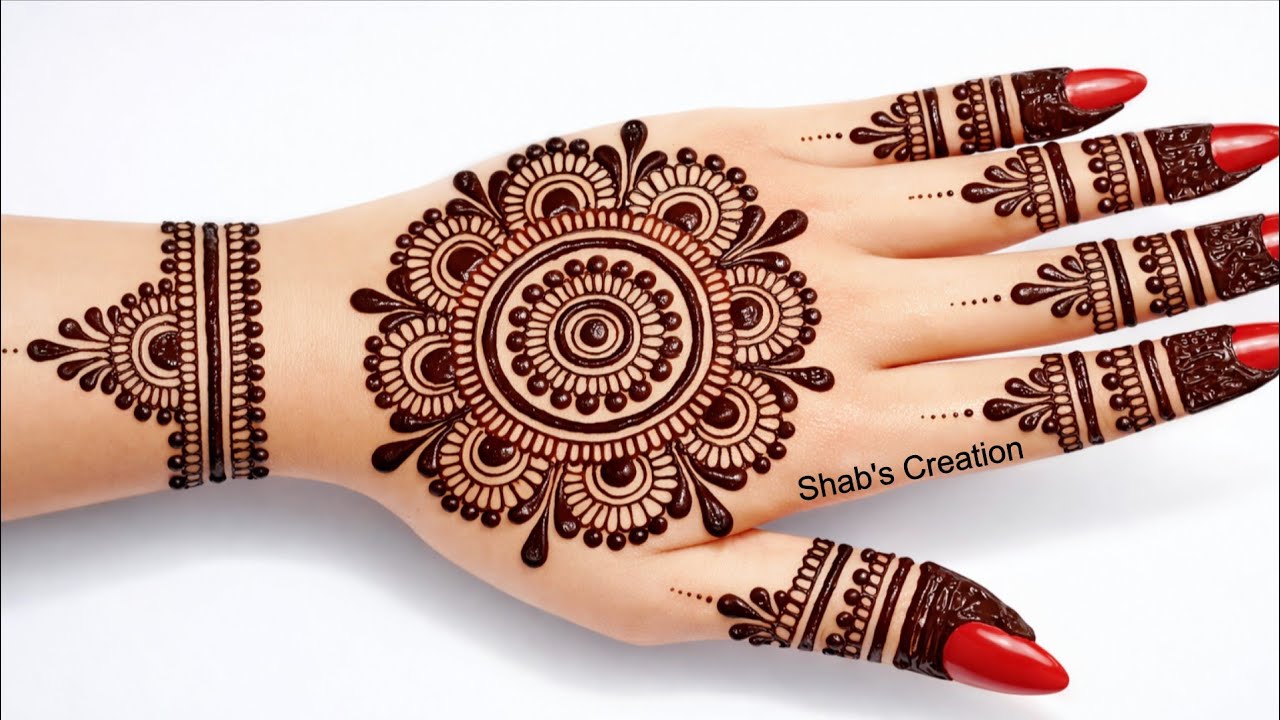 Simple Beautiful Backhand mehndi design | Easy Mehndi designs | Mehandi ka design | Mehndi design