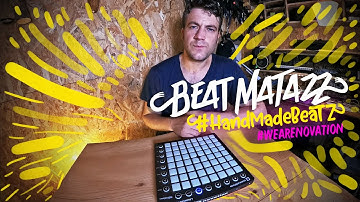 [BEATMAKINGLIVE PERFORMANCE] Finger Drumming on Launchpad by BEAT MATAZZ#wearenovation(beat contest)