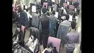 China cafe thieves get caught