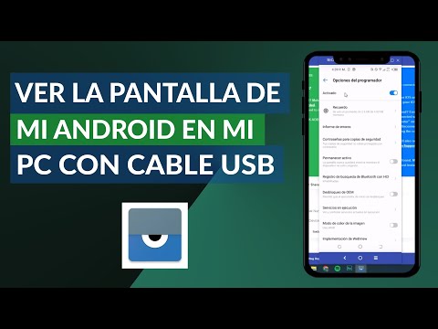 Cómo ver la pantalla de mi celular ANDROID en mi PC con cable USB