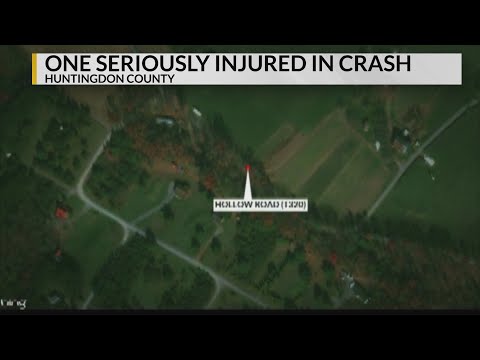 One flown to hospital after crashing into tractor in Huntingdon County