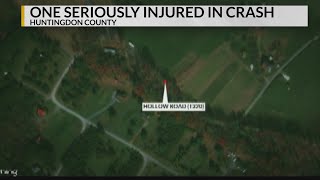 One flown to hospital after crashing into tractor in Huntingdon County