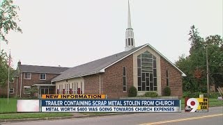 Church trailer, scrap metal stolen