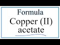 Understanding Copper Acetate Properties
