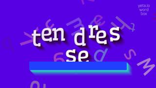 How to say 'tendresse'! (High Quality Voices)