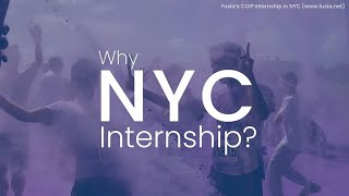 Why NYC Internship with FUSIA?