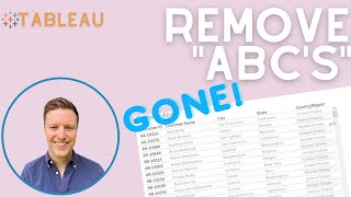 How to Remove 'Abc' From a Tableau Worksheet