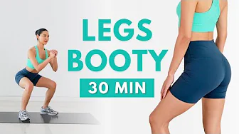Grow Booty & Tone Legs | 30 Min Lower Body Workout (No Jumping, No Equipment)
