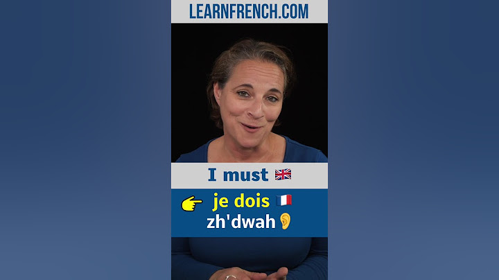 French in Real Life: Je dois #Shorts