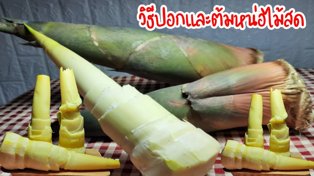 วิธีปอกและต้มหน่อไม้สดเทคนิคการปอกง่ายๆได้หน่อไม้อ่อนเคล็ดลับการต้มลดขมเพิ่มความหวาน!หน่อไม้สีสวย