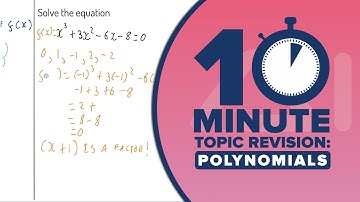 A-Level Maths: 10 MINUTE TOPIC REVISION: Polynomials (AS Level Algebra)