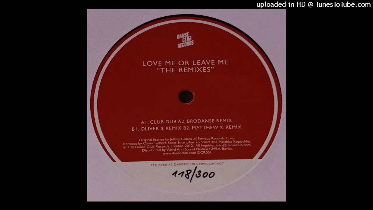 Watch Cherie Lee | Love Me Or Leave Me (Club Dub) on YouTube Watch Cherie Lee | Love Me Or Leave Me (Club Dub) on YouTube