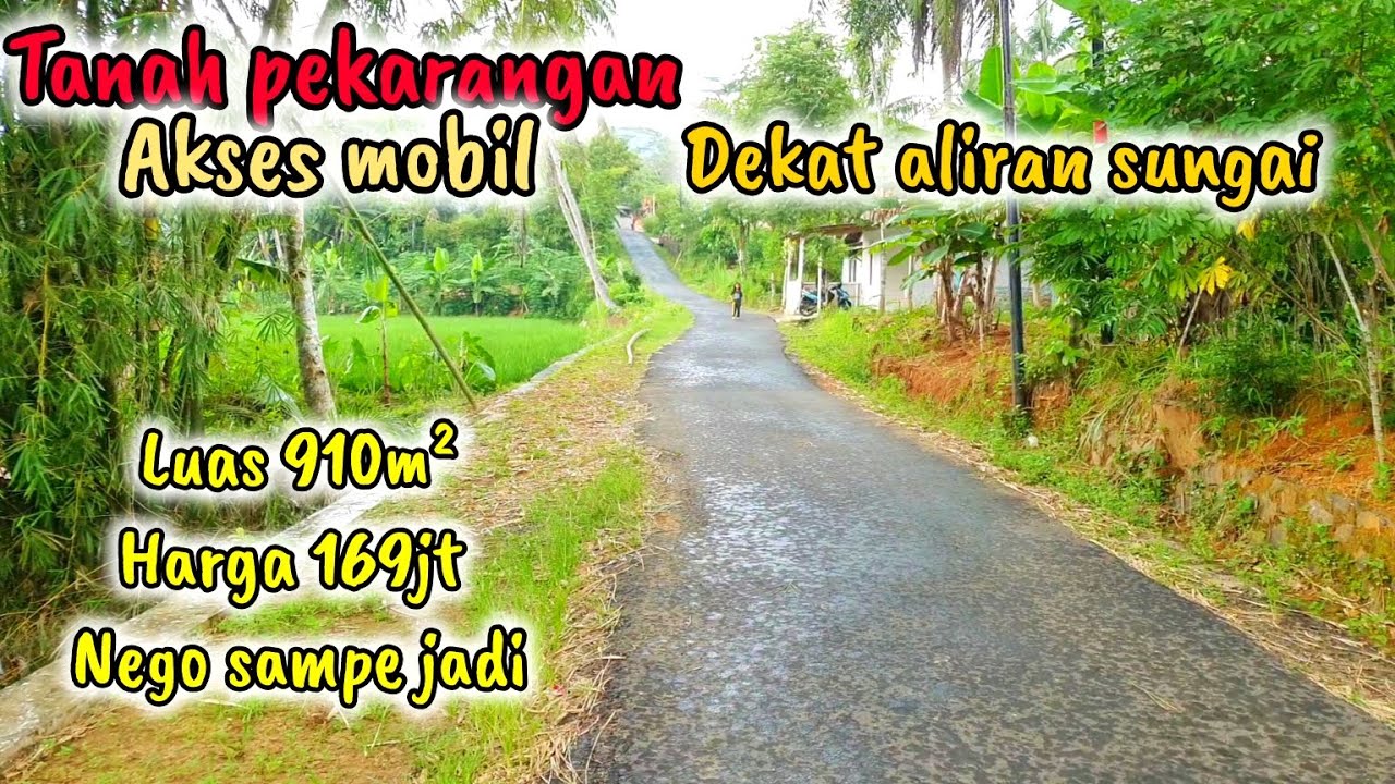 DIJUAL‼️Tanah pekarangan dekat aliran sungai kecil cocok untuk kolam ikan pemancingan