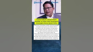 Kuasa Hukum Jokowi Klaim Oktober Ini Akan Ada Penetapan Tersangka Kasus Ijazah Palsu