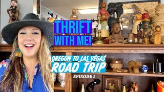 WOW! AT THE FIRST STOP!?  Oregon To Las Vegas Pickin' Road Trip | Thrift With Me! | Episode 1