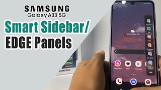 How To Activate Smart Sidebar Samsung A33 5G | Samsung EDGE Panel Settings screenshot 5