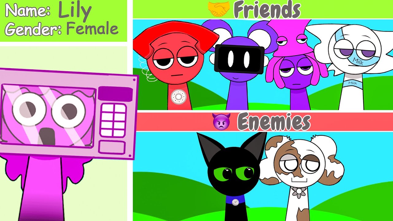 Sprunki oc (real) V3  - RELATIONSHIPS | ALL NEW Characters Relationships!