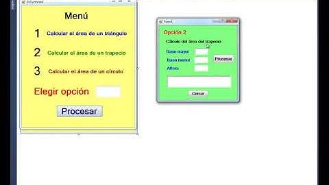 Implementación de Menús utilizando C# Windows Form