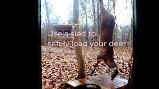 Use a sled to load a deer safely #shorts by Survival Common Sense 546 views 4 months ago 48 seconds