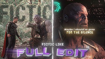 Fictic Editz Like Full Edit Preset On Alight Motion (+Preset)