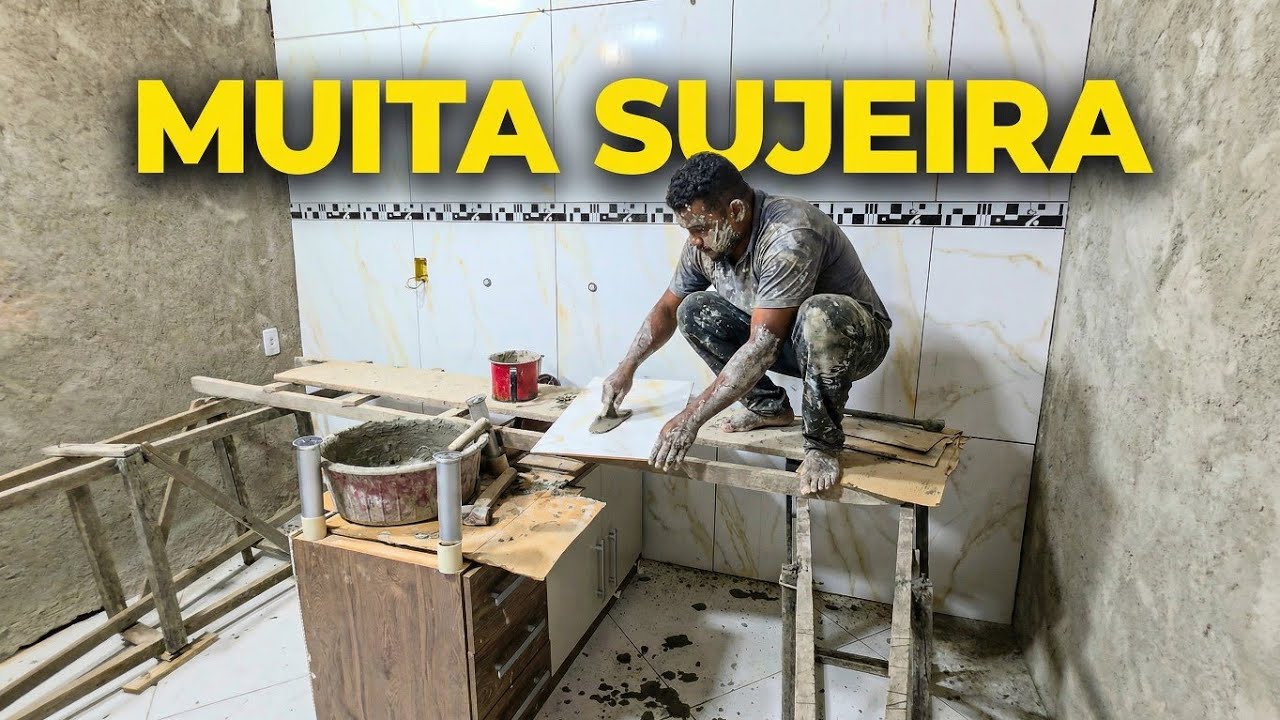 Muita sujeira no ambiente de trabalho