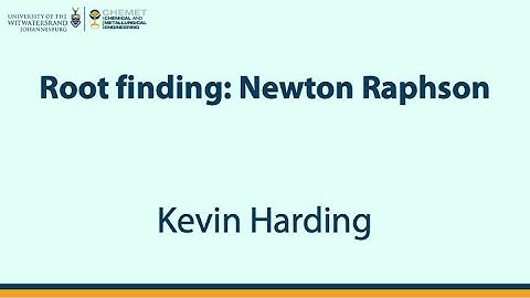Root finding (Newton Raphson) [Lecture]