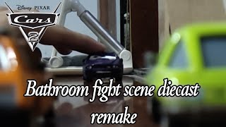 Cars 2 Bathroom Fight Scene Diecast Remake