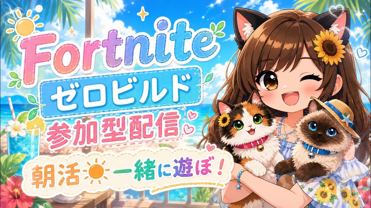 775 2026.7.12 朝活☀ ゼロビルド 参加型 ☆ お久しぶり配信