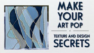 A World of Blue and Gold Kintsugi Abstract: Texture and Design Secrets |#art