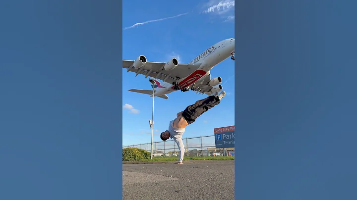 Freeze with Emirates a380 ✨ #aviation #planespotting