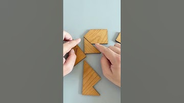 Five pieces to build a square, easy or impossible?#puzzles  #IQ #iqtest