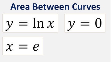 Find the area between the curves y = ln x , y = 0 and x = e