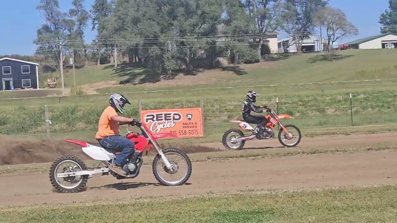 Execution Execution Execution!  Anthony still on top, Competition Eliminator on a 250cc 2 Smoker! 