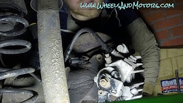 How to remove, replace ABS sensor rear VW Golf Mk4, wheel speed sensor