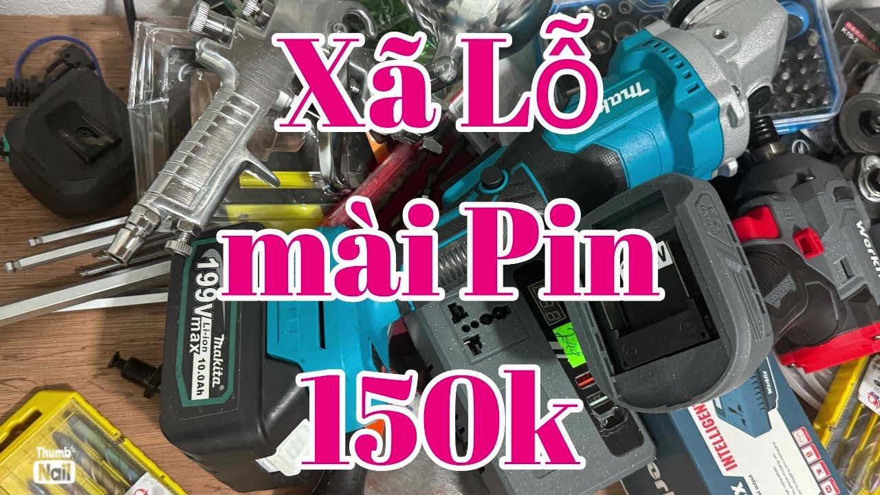 Thanh lý lô đồ cũ lộn xộn 19k búa rỉ, pin 20cell, máy khoan, máy hàn, rửa xe,toàn dây điện rẻ 200k