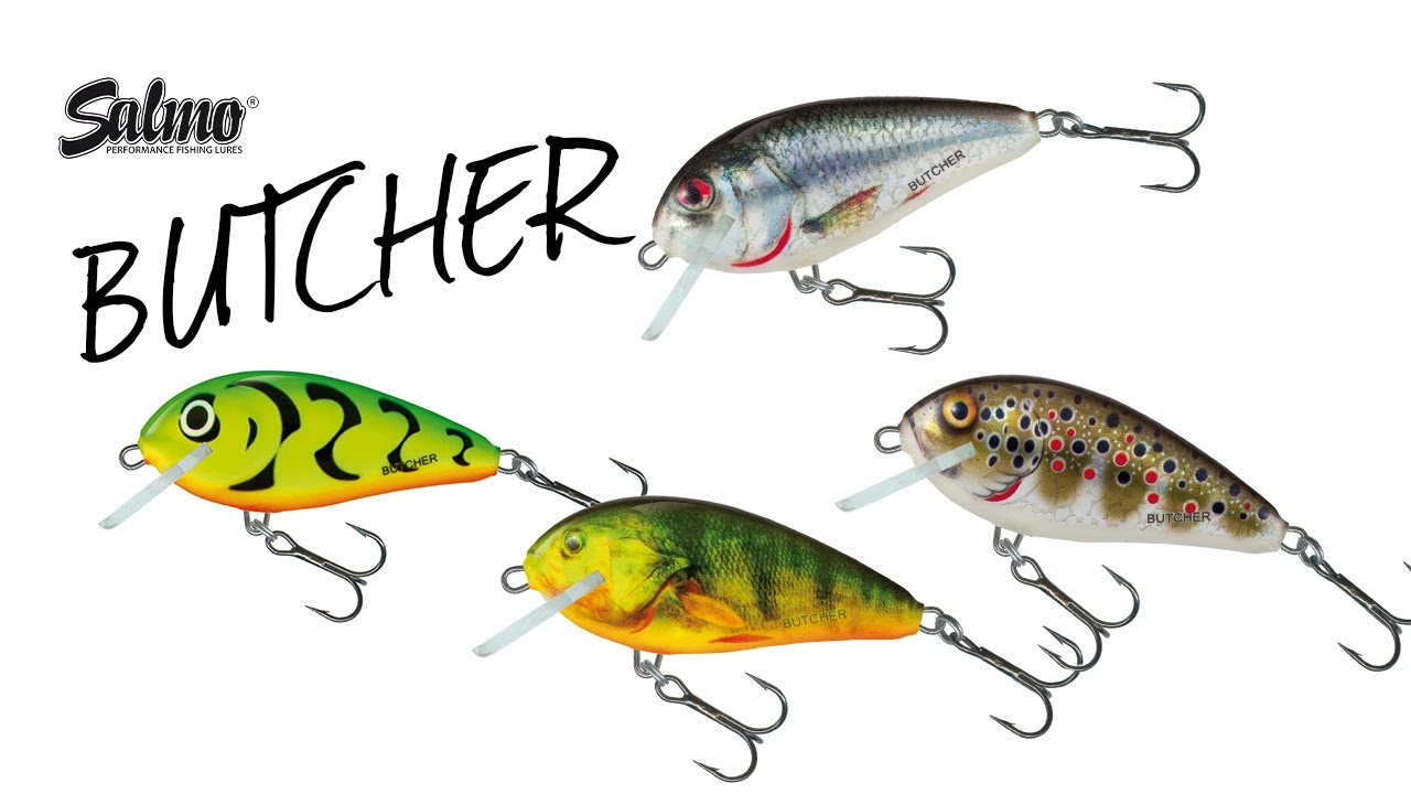 Salmo Butcher 5cm Holographic Brown Trout Pike and Predator Fishing Sinking Lure 