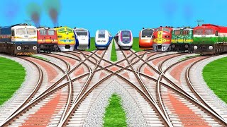 🪴The 10* Train Back To Back Experiment in Indian 3D Railroad /railwark3/train simulator classic  screenshot 5