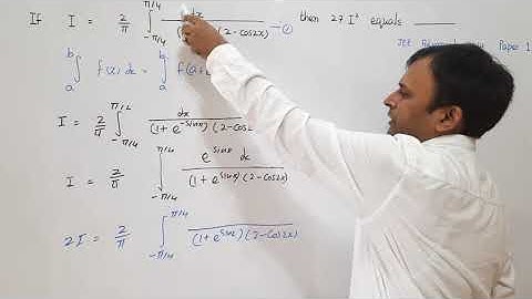 JEE Advanced 2019 Solution Mathematics Paper I- Problem from definite integral (Hindi)