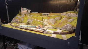 Onze eerste demobaan bestuurd door ArCoMoRa en iTrain (1:120 TT)