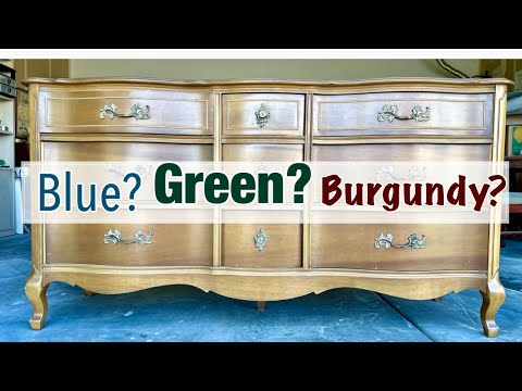 DRESSER MAKEOVER | Going BOLD with color!  - YouTube